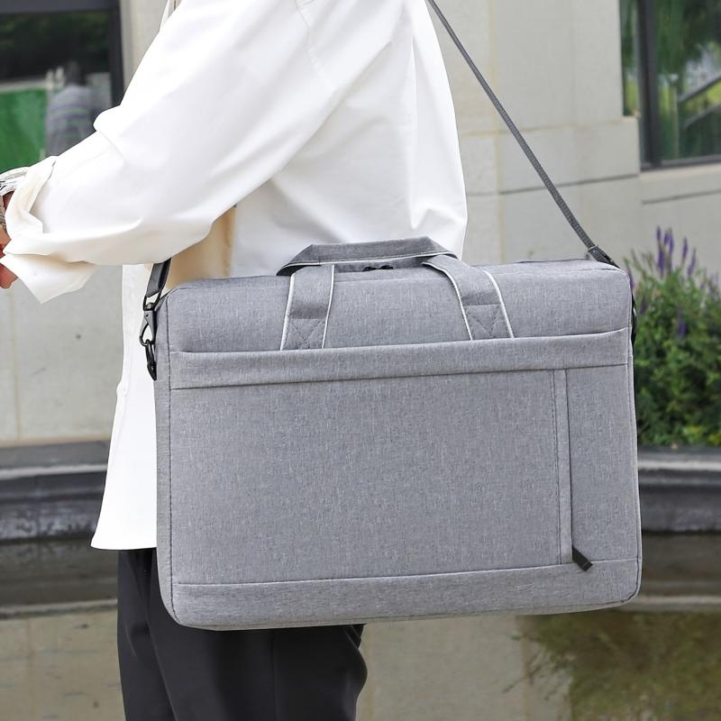 Grey Laptop Bag Fits 35-56-38 Laptop Business Commuter Briefcase