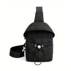Drawstring Sling Bag Nylon Crossbody for Women