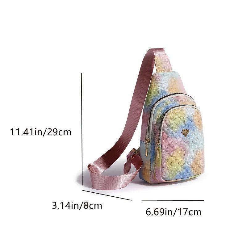 Plaid Quilted Chest Bag Multifunctional Bag Adjustable Strap