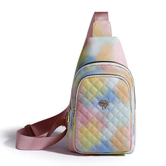 Plaid Quilted Chest Bag Multifunctional Bag Adjustable Strap