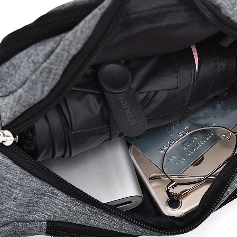 Waterproof Nylon Crossbody Bag Sports Fitness Gym Chest Bag