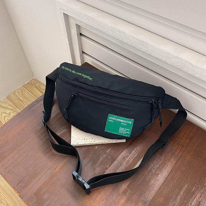 Women's Letter Patched Fanny Pack Crossbody Bag