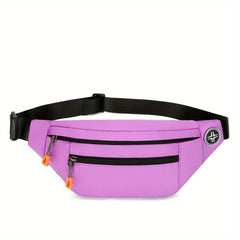Outdoor Casual Chest Bag Nylon Lightweight Adjustable Strap Waist Bag