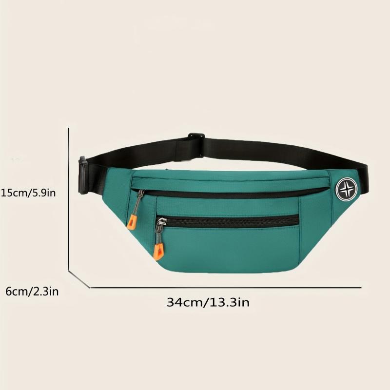 Outdoor Casual Chest Bag Nylon Lightweight Adjustable Strap Waist Bag