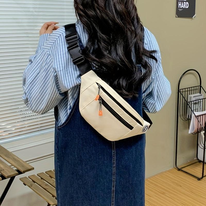 Outdoor Casual Chest Bag Nylon Lightweight Adjustable Strap Waist Bag