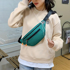 Outdoor Casual Chest Bag Nylon Lightweight Adjustable Strap Waist Bag