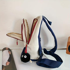 Colorblock Sling Bag Zipper Chest Bag Outdoor Crossbody Bag