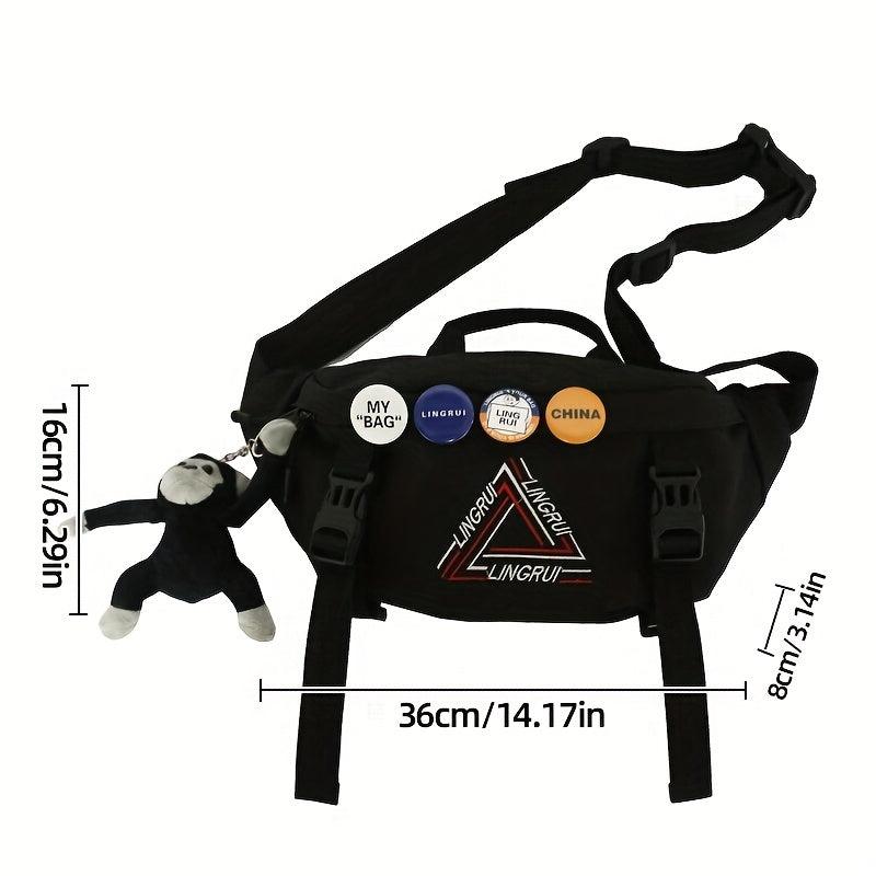 Large Capacity Chest Bag Sports Fitness Crossbody Fanny Pack