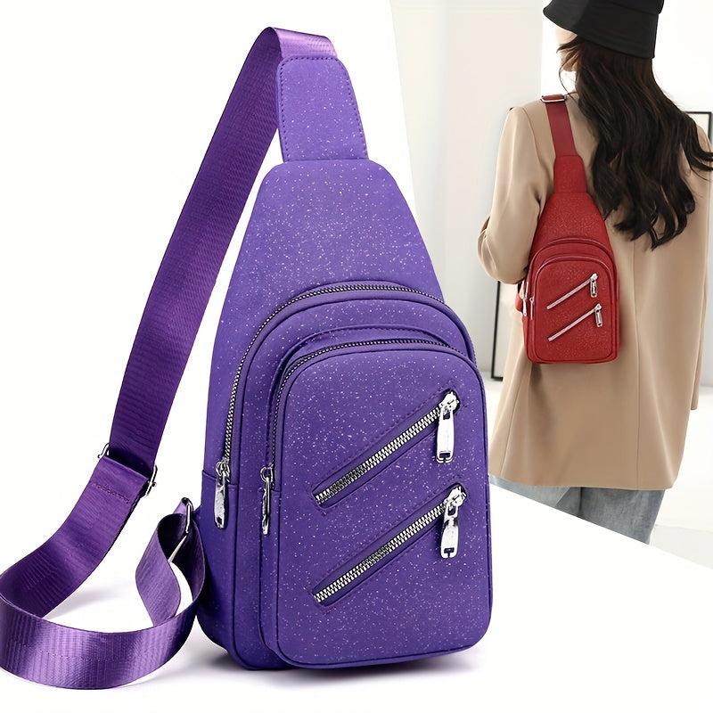 Bright Star Chest Bag Nylon Crossbody Purse