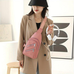 Bright Star Chest Bag Nylon Crossbody Purse