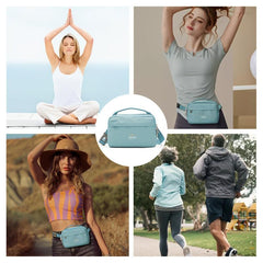 Waterproof Fanny Pack Sports Gym Waist Bag Crossbody Purse