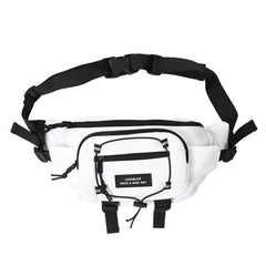 Letter Patch Decor Fanny Pack Crossbody Chest Bag