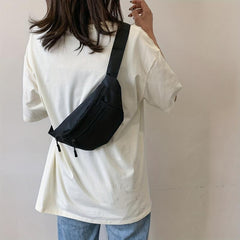 Minimalist Crossbody Chest Bag Nylon Sling Bag All Match Travel Purse