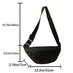 Minimalist Crossbody Chest Bag Nylon Sling Bag All Match Travel Purse