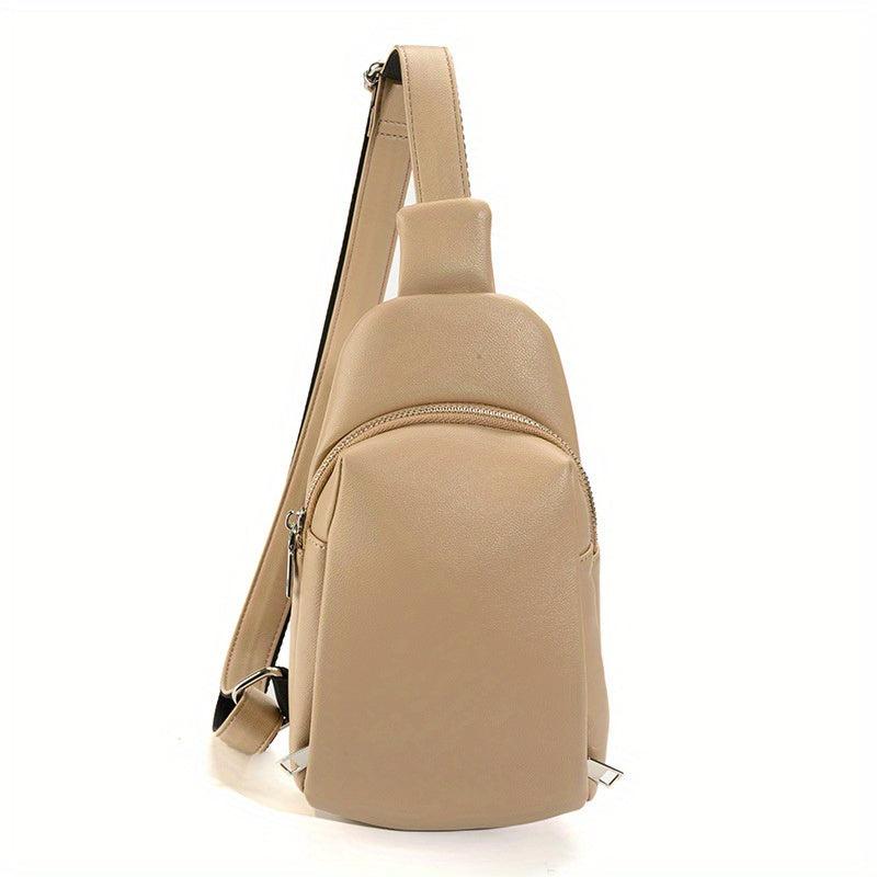 Minimalist Portable Zipper Sling Bag Sports Fitness Crossbody Bag