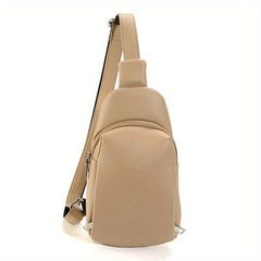 Minimalist Portable Zipper Sling Bag Sports Fitness Crossbody Bag