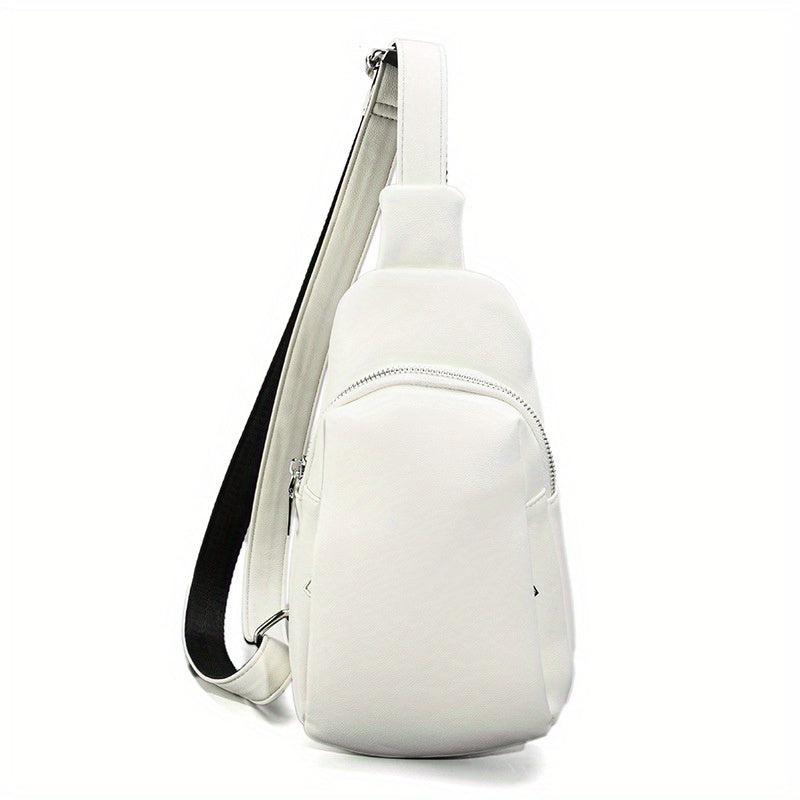 Minimalist Portable Zipper Sling Bag Sports Fitness Crossbody Bag