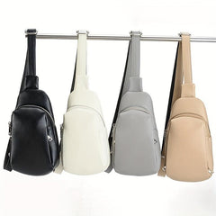 Minimalist Portable Zipper Sling Bag Sports Fitness Crossbody Bag