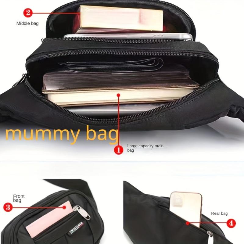 Canvas Chest Bag Lightweight Casual Sports Crossbody Bag
