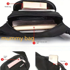 Canvas Chest Bag Lightweight Casual Sports Crossbody Bag