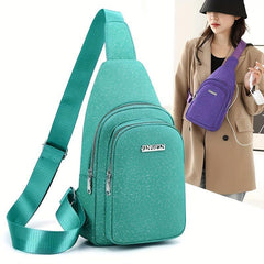 Starry Chest Purse Women's Crossbody Bag - Zipper Front Sling Bag