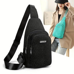 Starry Chest Purse Women's Crossbody Bag - Zipper Front Sling Bag
