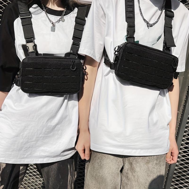 Tactical Chest Bag Crossbody Sling Purse & Hip Hop Belt Bag