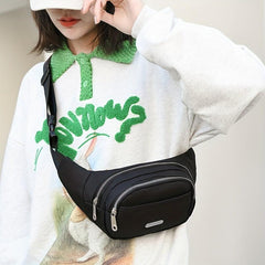 Outdoor Casual Crossbody Bag Nylon Lightweight Fanny Pack
