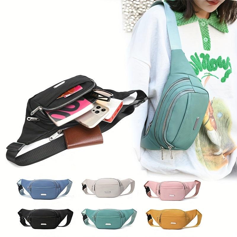 Outdoor Casual Crossbody Bag Nylon Lightweight Fanny Pack