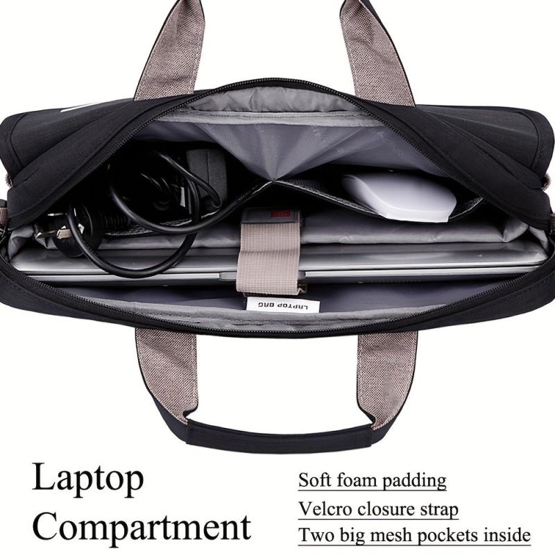 Large Capacity Laptop Bag for 39-43 Laptop Shoulder Bag Men's Document File Hand