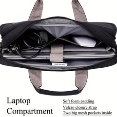 Large Capacity Laptop Bag for 39-43 Laptop Shoulder Bag Men's Document File Hand