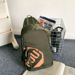 Nylon Crossbody Bag Letter Graphic Sling Bag