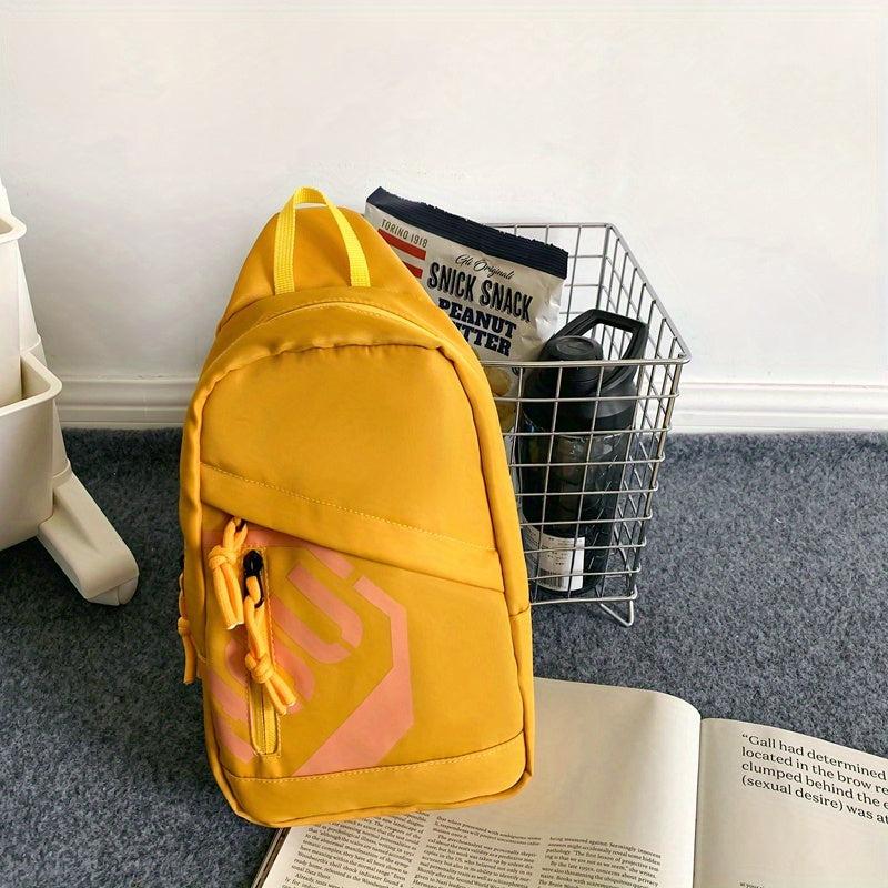 Nylon Crossbody Bag Letter Graphic Sling Bag