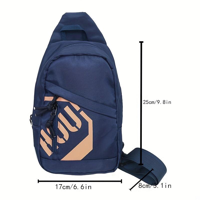 Nylon Crossbody Bag Letter Graphic Sling Bag