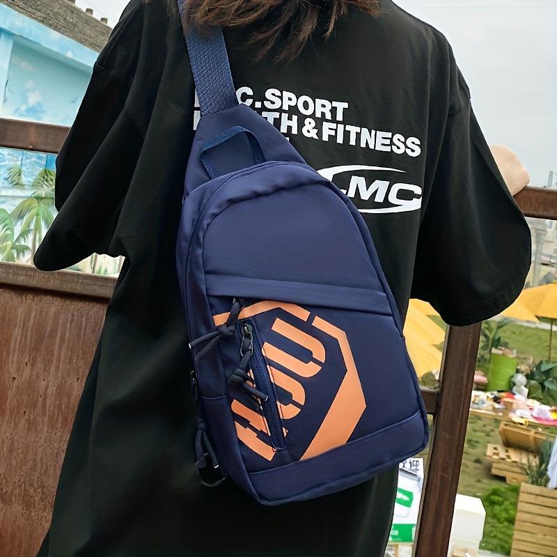 Nylon Crossbody Bag Letter Graphic Sling Bag