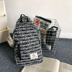 Nylon Crossbody Bag Letter Graphic Sling Bag