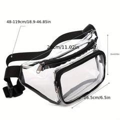 Transparent Waterproof Fanny Pack Sling Bag