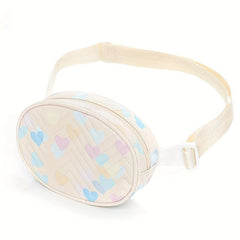 Colorful Love Pattern Waist Bag Zipper Belt Bag