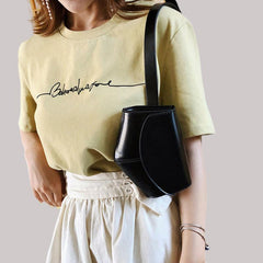 Flap Magnet Closure Belt Bag PU Leather Fanny Pack