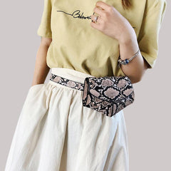 Flap Magnet Closure Belt Bag PU Leather Fanny Pack