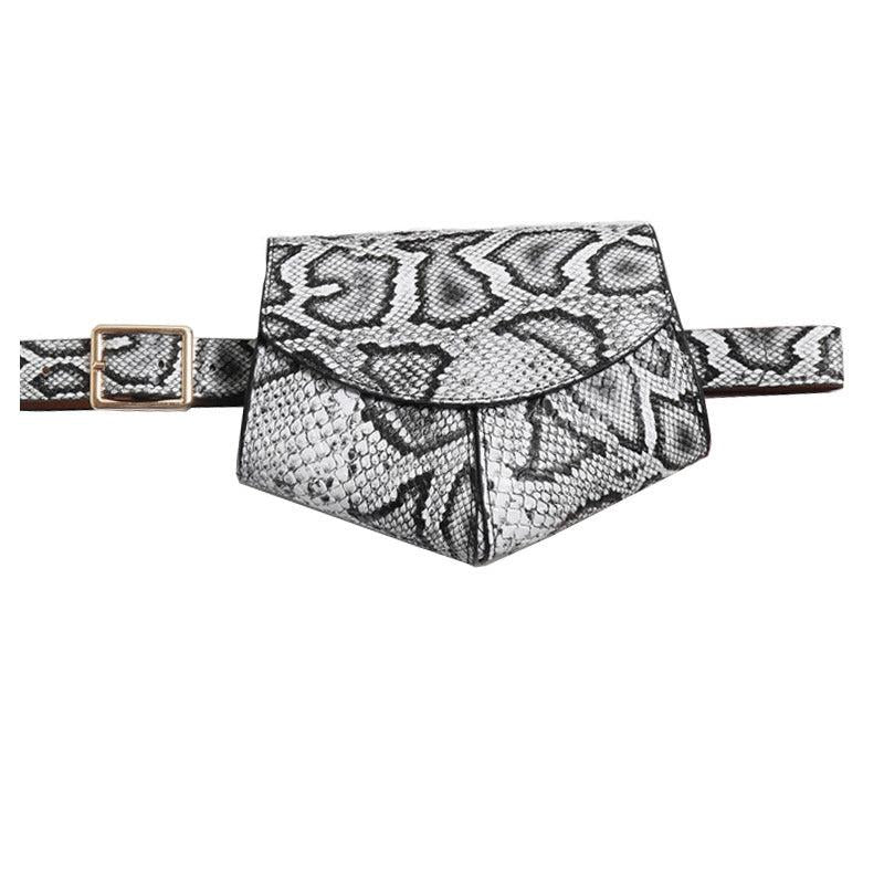 Flap Magnet Closure Belt Bag PU Leather Fanny Pack