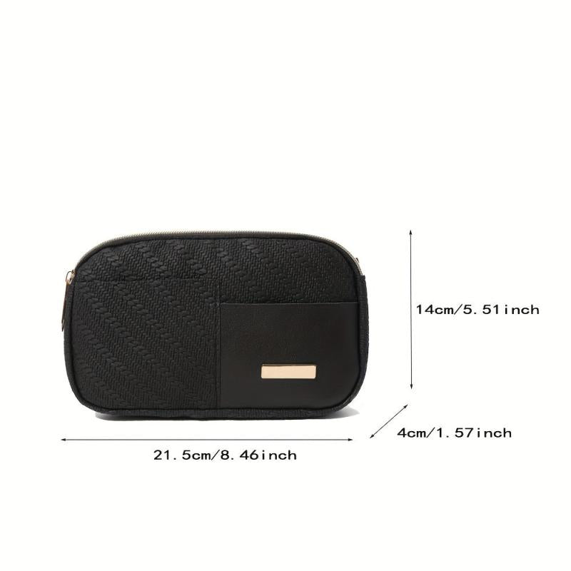 Embossed Chest Bag Sports Crossbody Fanny Pack