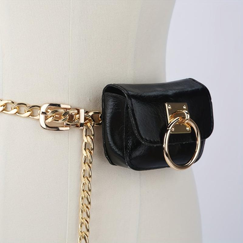 Square Waist Purse Hiphop Street Wear Fanny Pack