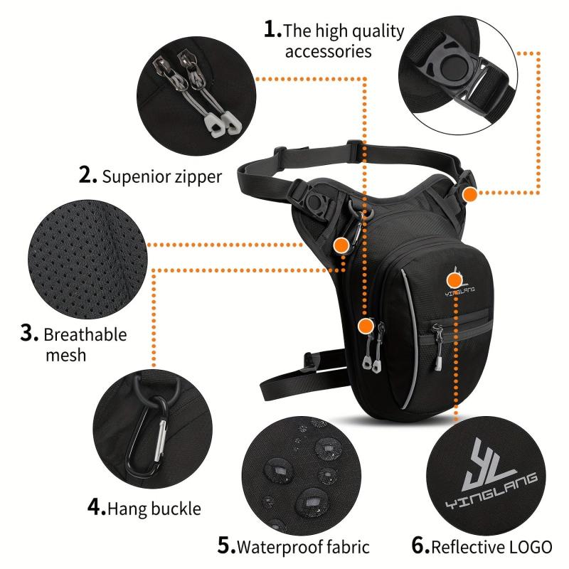 Waterproof Motorcycle Drop Leg Bag Outdoor Tactical Fanny Pack