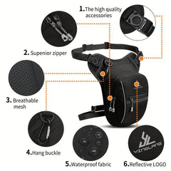 Waterproof Motorcycle Drop Leg Bag Outdoor Tactical Fanny Pack