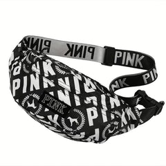 Pink Waist Bag Outdoor Crossbody Chest Purse