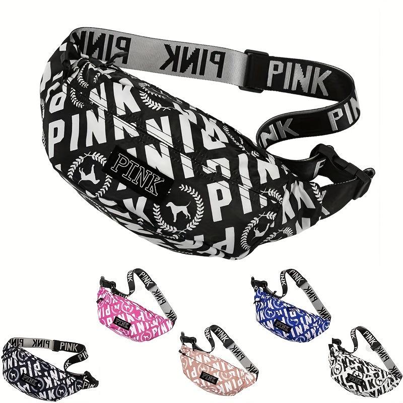 Pink Waist Bag Outdoor Crossbody Chest Purse