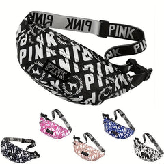 Pink Waist Bag Outdoor Crossbody Chest Purse