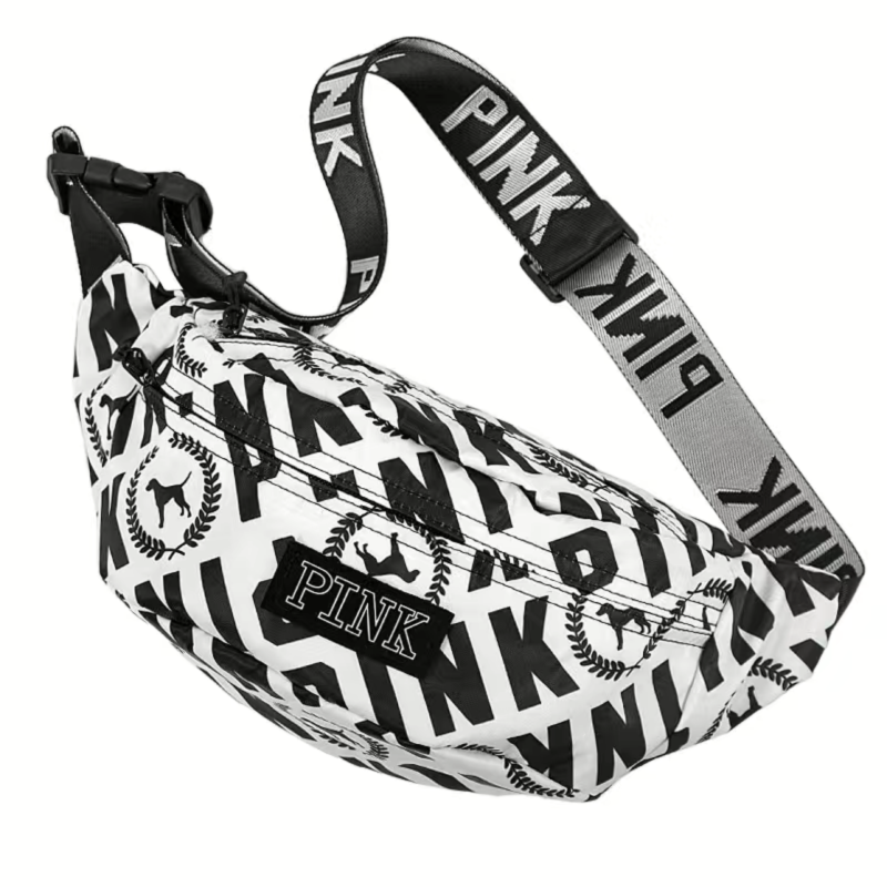 Pink Waist Bag Outdoor Crossbody Chest Purse