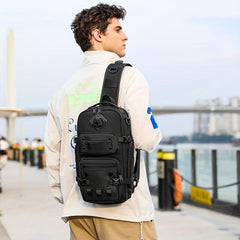 Waterproof Crossbody Sling Bag Anti Scratch Large Capacity Chest Bag